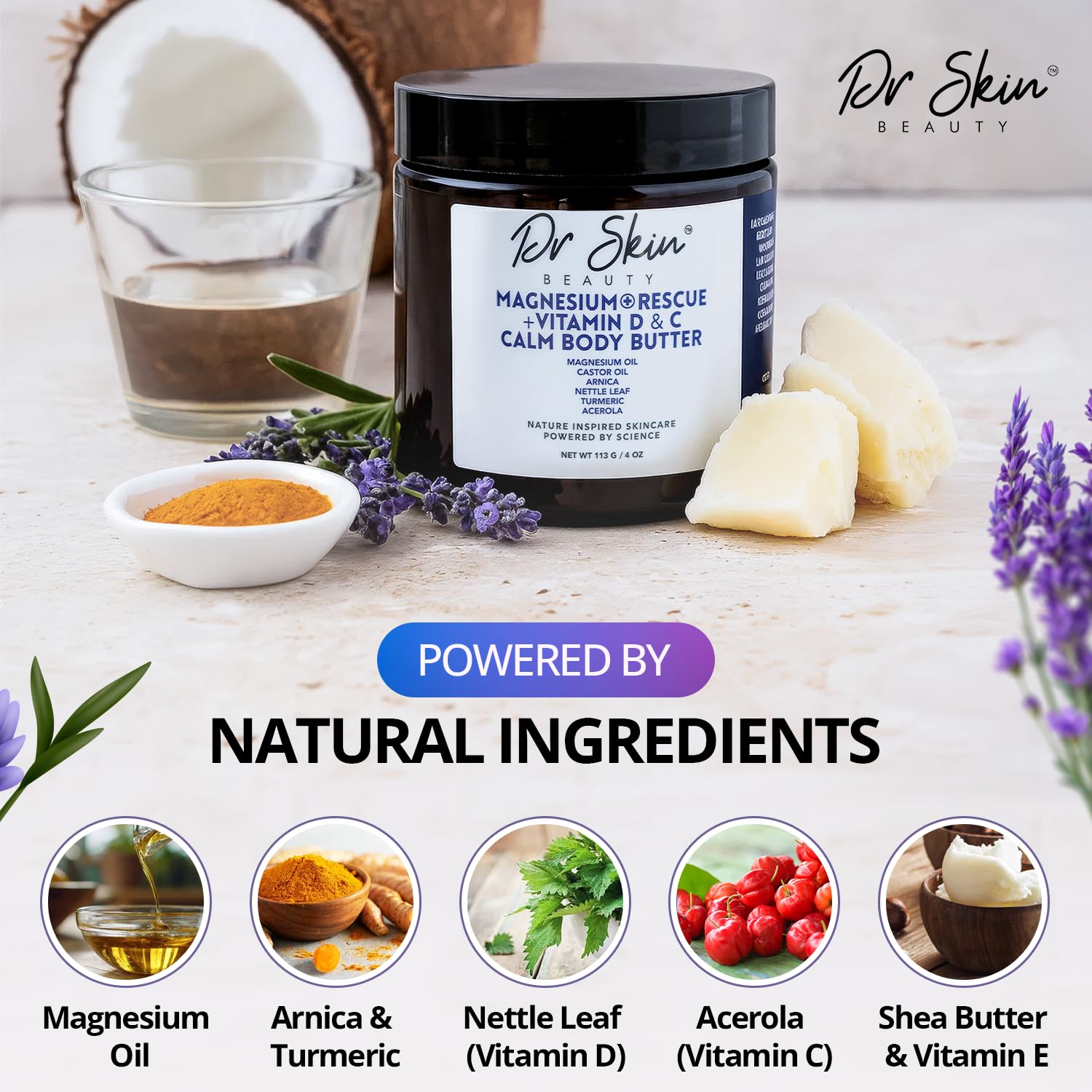 Amazon.com : Dr Skin Magnesium + Vitamin D & C Body Butter